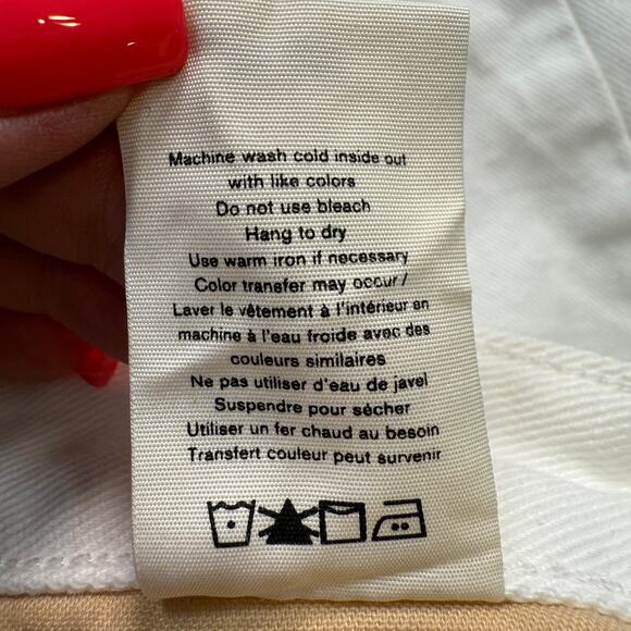 Women's‎ Rag & Bone Anna White Zip Front Denim Blue Jean Mini Skirt Size 30 NEW - Picture 5 of 10